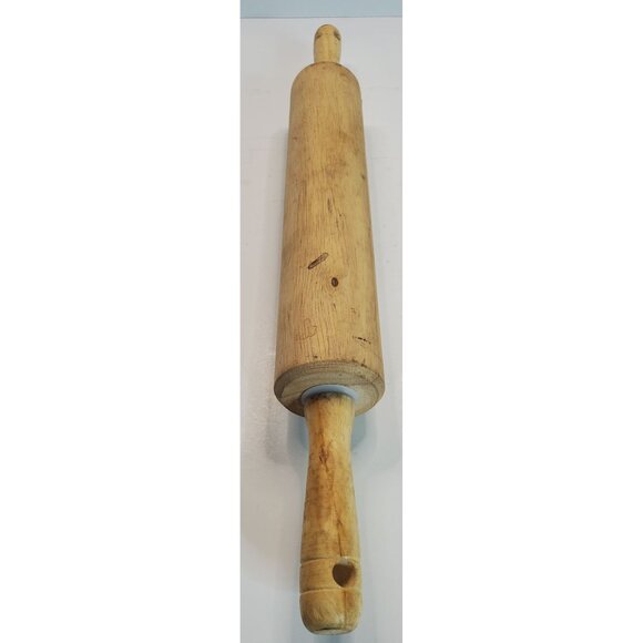 Wooden Rolling Pin 10" Press Area Wood Kitchen Tool - Picture 5 of 5